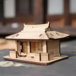 나무DIY조립 기와집 한옥 나무 조립 건축 건물 모형 DIY 만들기