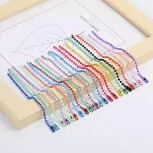 컬러 군번줄 1P 볼체인 12cm 키링 열쇠고리 공예 부자재