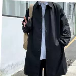 남성 데일리 출근룩 간절기 트렌치코트 롱자켓 패션