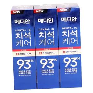 메디안 치석케어 치약 3입 강력한 잇몸질환 예방 1P