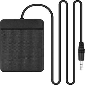HXYIG 3.5mm 인터페이스 컴팩트 서스테인 페달 악기용 범용 싱글 휴대용 롤업 피아노 전자 키보드 드럼용