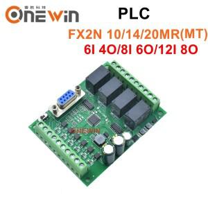 PLC FX2N-10MR 산업용 프로그래밍 가능 컨트롤러, 10MT, 14MR, 20MR, 8 in, 6 out, 4 12
