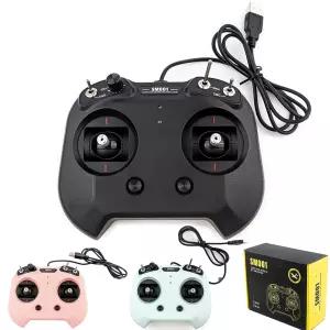 HTLNUZD 플라이스카이 FS SM001 비행 시뮬레이터 컨트롤러 8 CH RC 헬리콥터 고정익 등(FS SM001-블랙)을