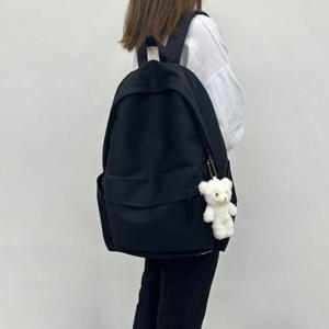 캐주얼 포켓가방 여성백팩 블랙 여성가방 심플 백팩 학생가방 책가방 디자인