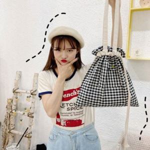 크로스백 복주머니백 캔버스가방 심플 여성크로스백 보부상백 데일리