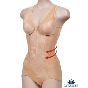 혜명잡화몰 (럭센스)바디 볼륨과 라인을 살린 플라워포인트 디자인 여성 지퍼올인원 일체형 복부보정 웨딩