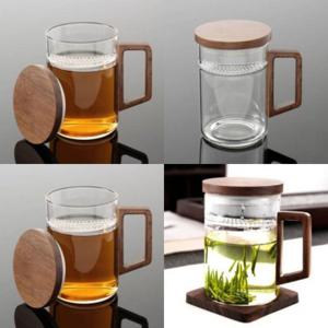 내열유리 티머그 300ml 차거름망 티컵