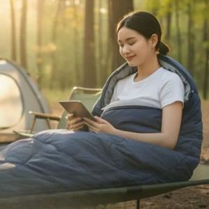 사계절 캠핑용 침낭 아웃도어 백패킹 침낭 휴대용 겨울용