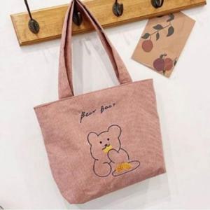 귀여운 에코백 골덴 학생가방 데일리백 토트백