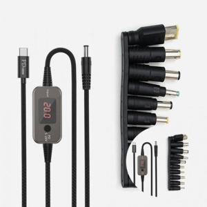 100W PD C to DC 변환 케이블 젠더 10종 세트 라우터변환케이블 노트북변환케이블