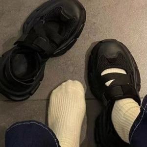 여성 메쉬 스트랩 찍찍이 단화 운동화 슈즈