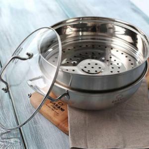 올스텐 2단 찜기 전골 냄비 스티머 찜냄비 30cm