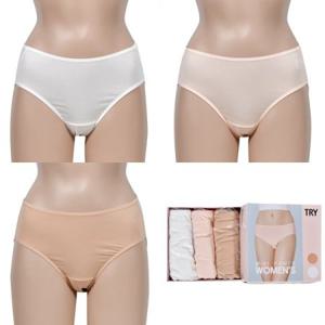 (트라이) 부드러운 촉감 편안한 데일리 여성 미디 삼각팬티 3매입0006re
