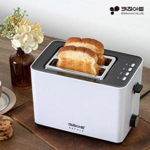 키친아트850EB/화이트 라팔 2구 자동팝업 전기 와이드 토스터기 토스터 기계 7단조절 먼지덮개