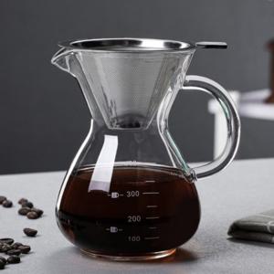 [로하티] 소울카페 필터 드립서버 세트(400ml) (핸들) 핸드드립서버 핸드드립세트 드리퍼드립서버드리퍼