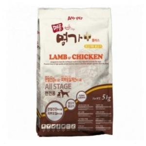 닭고기 건식 강아지 양고기 사료 전견용 5kg 1P 애견