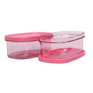 타파웨어 직사각 밀폐용기 플라스틱 반찬통 음식 보관통 500ml 2p