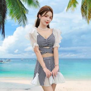 프릴 비키니 수영복 여성 치마바지 러블리