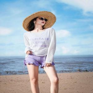 2컬러 썸머룩 튼튼한 휴양지룩 프릴 3피스 비키니 수영복