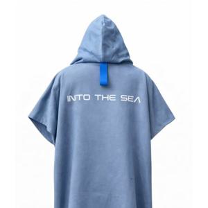 [Into the sea] 고무밴딩 초극세사 판초 타월 비치타올 목욕 가운