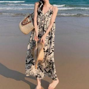 휴양지원피스 드레스 꽃무늬 시원한 바캉스무드 비치 휴양지 휴양지원피스룩 클릭유도 쉬폰원피스 화사한