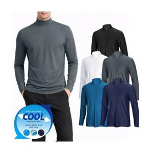 루미나D 냉감 남성 실크드라이 골프 반목 긴팔티