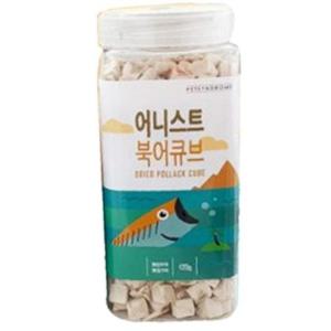 강아지 그대로 단정 동결건조 큐브 북어 120g 1P 트릿 한입