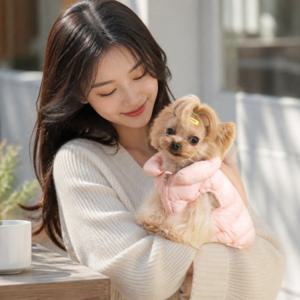 반려견 겨울 패딩 조끼 가을 펫 의류 강아지 옷 산책룩 방한용품