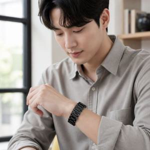 시계 교체용 메탈 스트랩 디버클 18mm 20mm 22mm 24mm 실버 블랙 통스텐레스 밴드