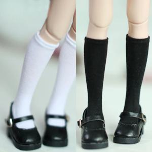 한 쌍의 Blyth 인형 양말 Blythe Licca Azone OB24 1/6 인형 액세서리 어린이 선물 용 패션 퓨어 컬러 긴 양말