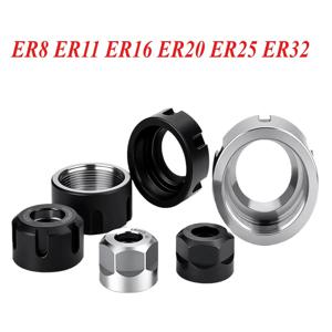 CNC 밀링 조각기용 ER 너트 콜릿 스프링 컬렉트 너트 클램핑 (ER8, ER11, ER16, ER20, ER25, ER32, A, M, UM 너트)