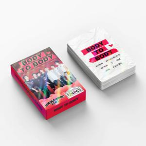 124개 레이저 카드 한국 보이밴드 BODY TO BODY 굿즈 플래시 스티커 양면 로모 카드 팬 수집용 선물