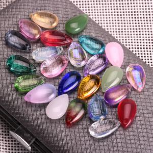 DIY 귀걸이 쥬얼리 만들기에 대 한 10pcs 눈물 모양 14x8mm 상단 드릴 크리스탈 유리 느슨한 펜 던 트 비즈