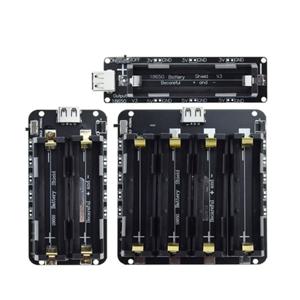 두 전압 18650 리튬 배터리 쉴드 V8 모바일 전원 확장 보드 모듈 Arduino ESP32 용 5V/3A 3V/1A 마이크로 USB