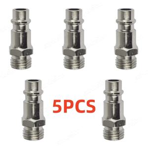 5pcs 공압 피팅 유럽 표준 EU 유로 타입 퀵 커플링 커넥터 커플러 에어 컴프레서용 G1/4 BSP 수나사