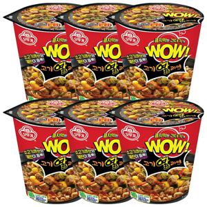 오뚜기 고기열라면 소컵80g 6개 컵라면