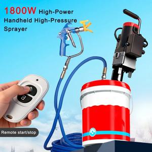 1800W 휴대용 고압 분무기, DIY 다기능 퍼티, 방수 코팅 및 시멘트 분사기