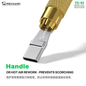 MECHANIC TC51 TypeC 포트 휴대폰 수리 도구용 미끄럼 방지 손잡이가 있는 녹슬지 않는 보호 커버