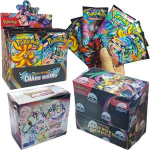 90-360 Pcs 포켓몬 카드 ASCENDED HEROES Evolutions 영어 부스터 배틀 포켓몬 카드 게임 카르트 트레이딩 컬렉션 카드 선물