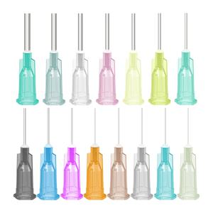 100pcs 13mm 디스펜스 바늘 접착제 바늘 0.5 인치 모든 접착제에 적합 액체 솔더 페이스트 접착제 디스펜서 바늘