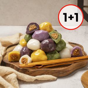 [100%국내산쌀] 찌지 않고 바로 먹는 오색송편 1kg 1+1