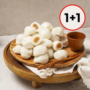 [100%국내산쌀] 찌지 않고 바로 먹는 흰송편 1kg 1+1