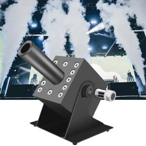화려한 RGB 3in1 LED CO2 제트 포그 머신 DMX512 컨트롤, 디스코 파티 바 무대 효과 웨딩 CO2 가스 컬럼 머신