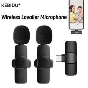 iPhone/iPad/Android/Xiaomi/Samsung 라이브 게임 마이크용 2.4G 무선 라발리에 마이크 소음 차단 오디오 비디오 녹화