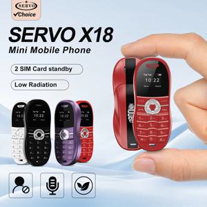 SERVO 미니 자동차 모양 휴대폰 0.66인치 디스플레이 2G GSM 듀얼 SIM 카드 속도 다이얼 매직 보이스 알람 시계 소형 백업 휴대폰
