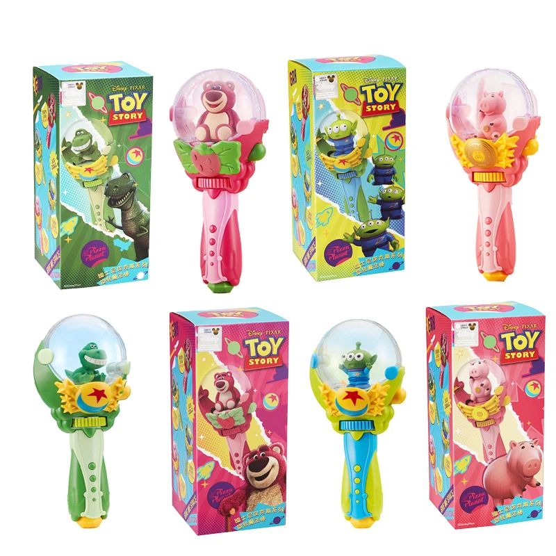 정통 디즈니 픽사 시계바람식 회전 마술 지팡이 LOTSO ALIENS HAMM REX 모델 장식 어린이 장난감 크리스마스 선물 인형