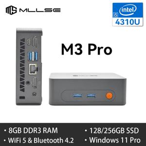 MLLSE NEW M3 Pro 미니 PC 인텔 I5 4310U CPU 8G 램 256GB ROM 호환 USB 3.0 윈도우11 프로 데스크탑 휴대용 WiFi5 BT4.0
