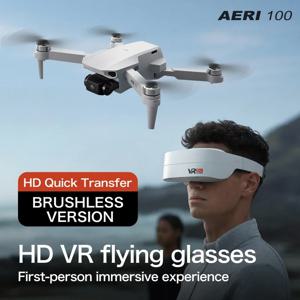 새로운 에어리100 VR 드론 8K 1080P HD 카메라 1:1 스케일 공기역학적 디자인 원격 제어 브러시리스 360 °   장애물 회피 비행 장난감