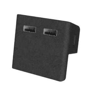 테슬라 모델 3 Y용 USB 션트 허브 도킹 스테이션, 퀵 차저 3 USB 션트 허브 플로킹 어댑터 전원 공급 분배기