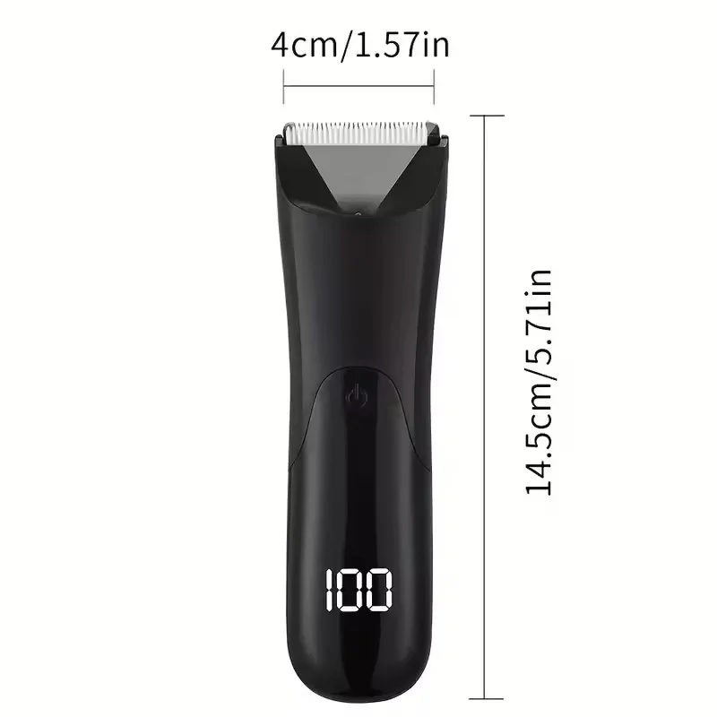 남성용 바디 트리머, 전기 면도기, 음모 및 겨드랑이 헤어 개인용 헤어 트리머, 세라믹 블레이드 남성용 그루밍 키트